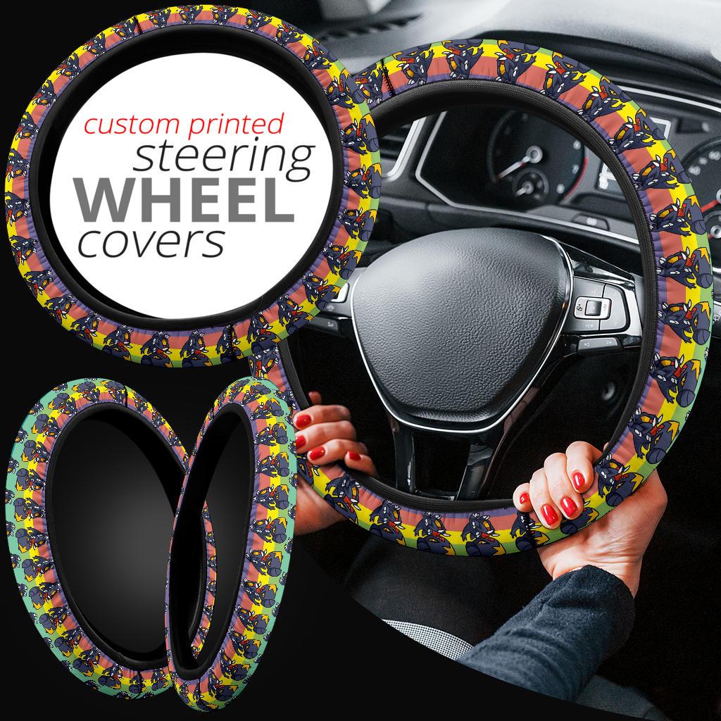 Garchomp Anime Custom Car Steering Wheel Cover