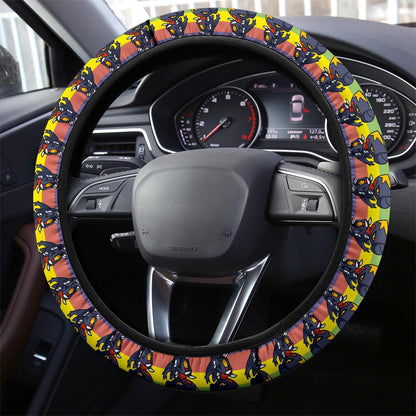 Garchomp Anime Custom Car Steering Wheel Cover