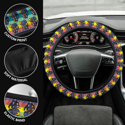 Garchomp Anime Custom Car Steering Wheel Cover