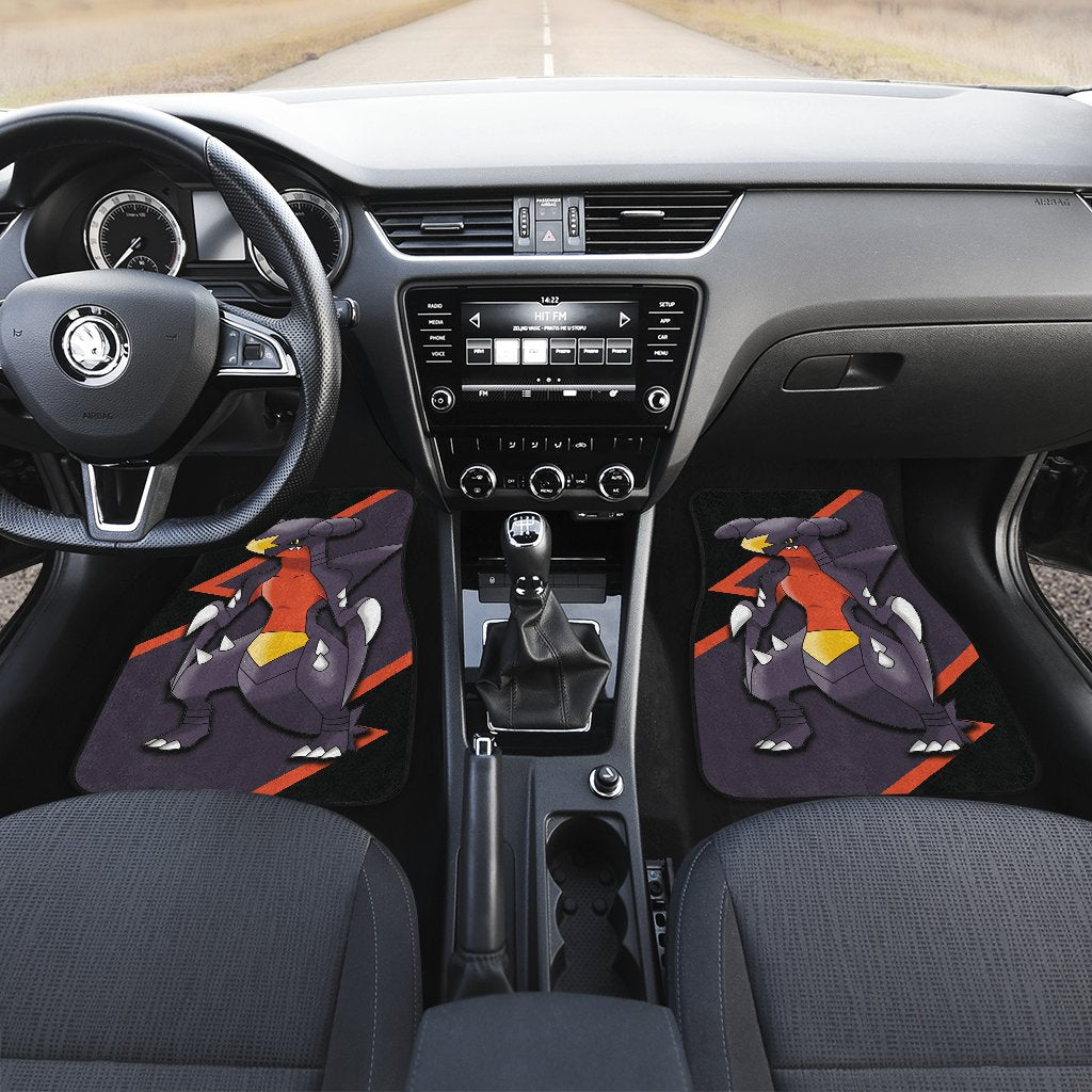 Garchomp Car Floor Mats Custom Anime Car Interior Accessories