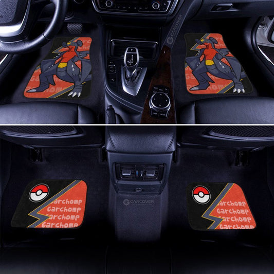 Garchomp Car Floor Mats Custom Anime Car Interior Accessories
