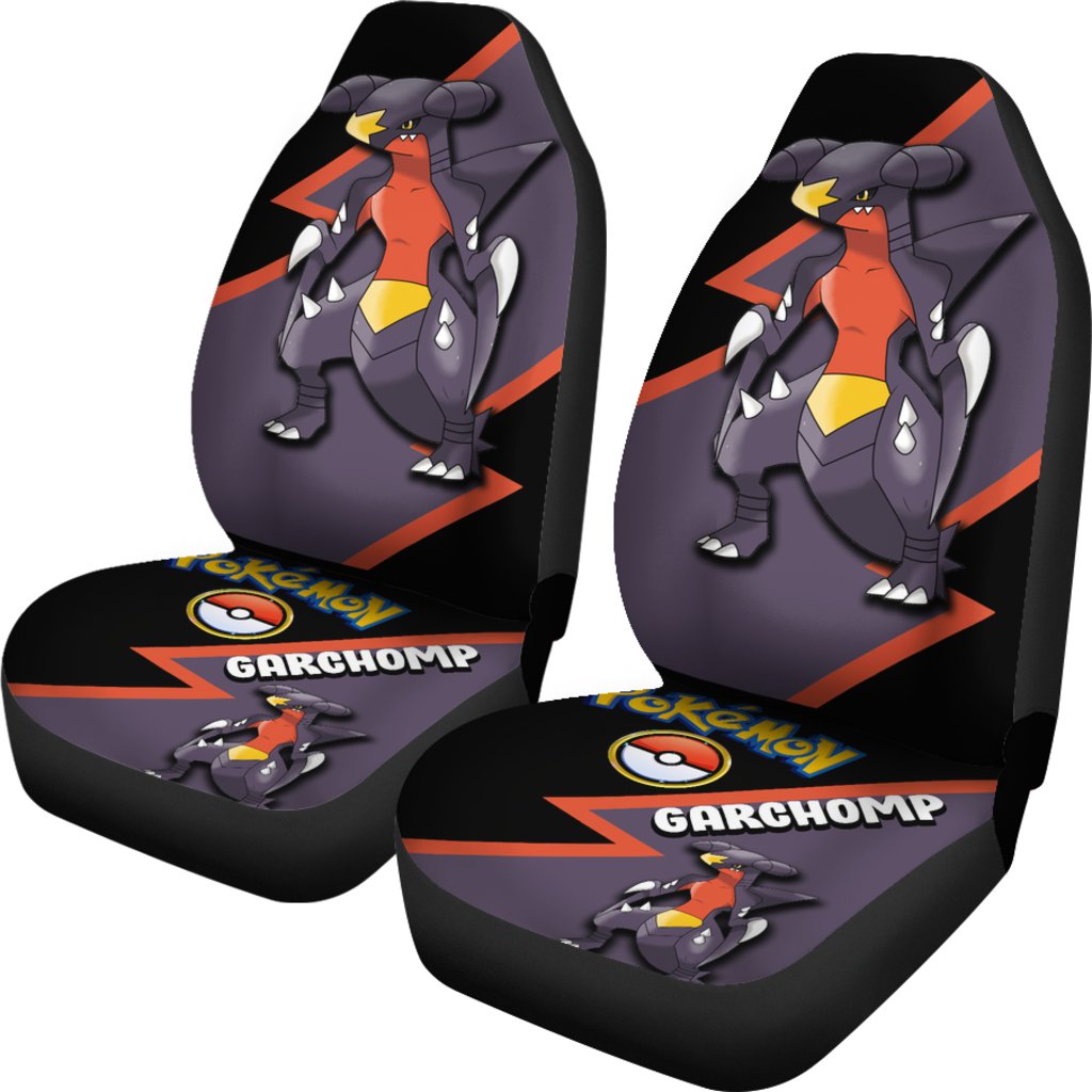 Garchomp Car Seat Covers Custom Anime Pokemon Car Accessories