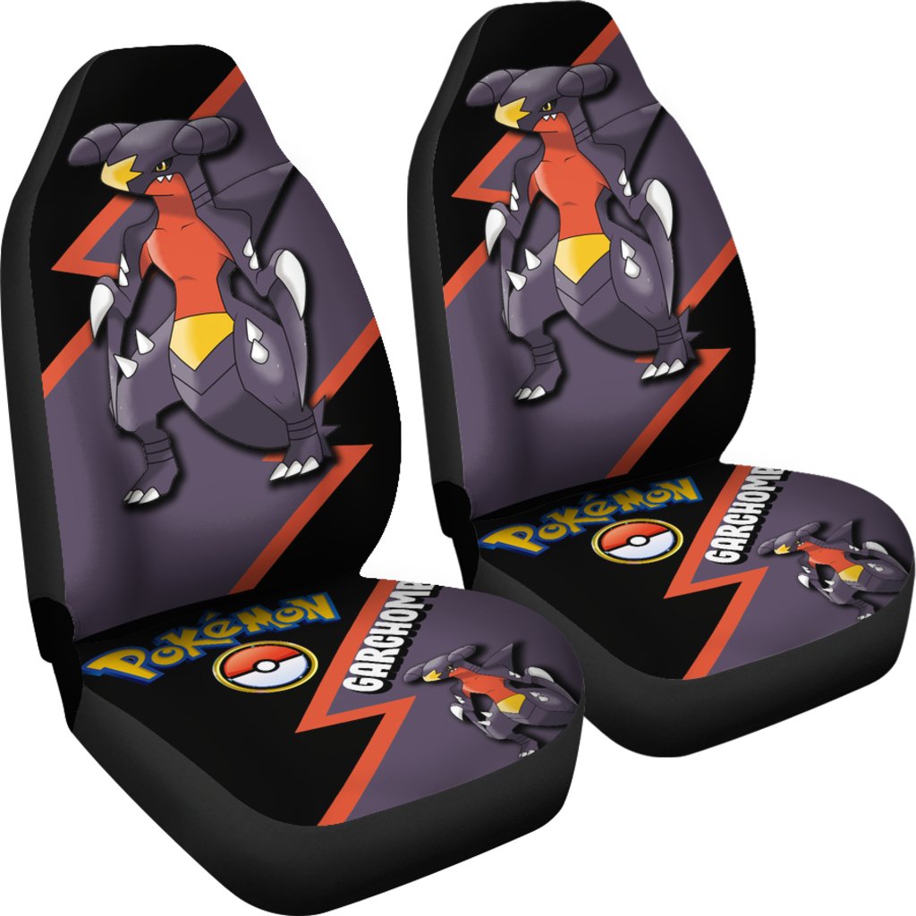 Garchomp Car Seat Covers Custom Anime Pokemon Car Accessories