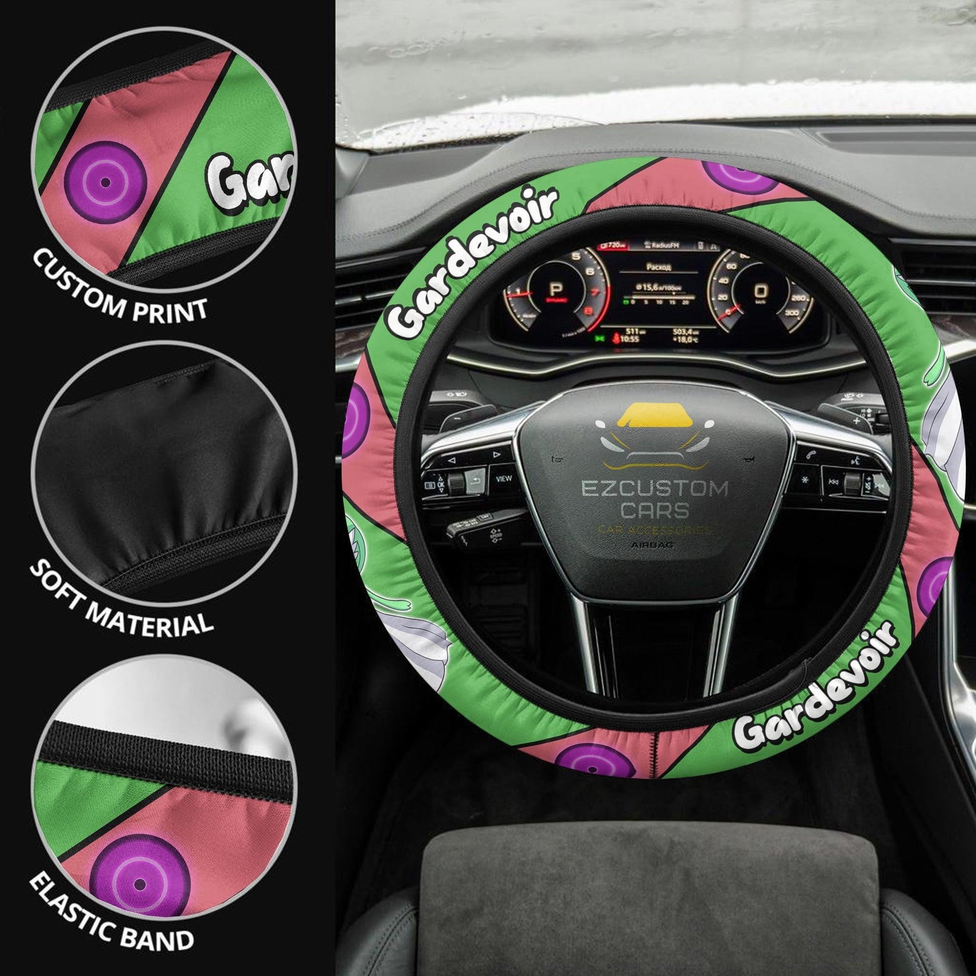 Gardevoir Pokemon Anime Steering Wheel Cover