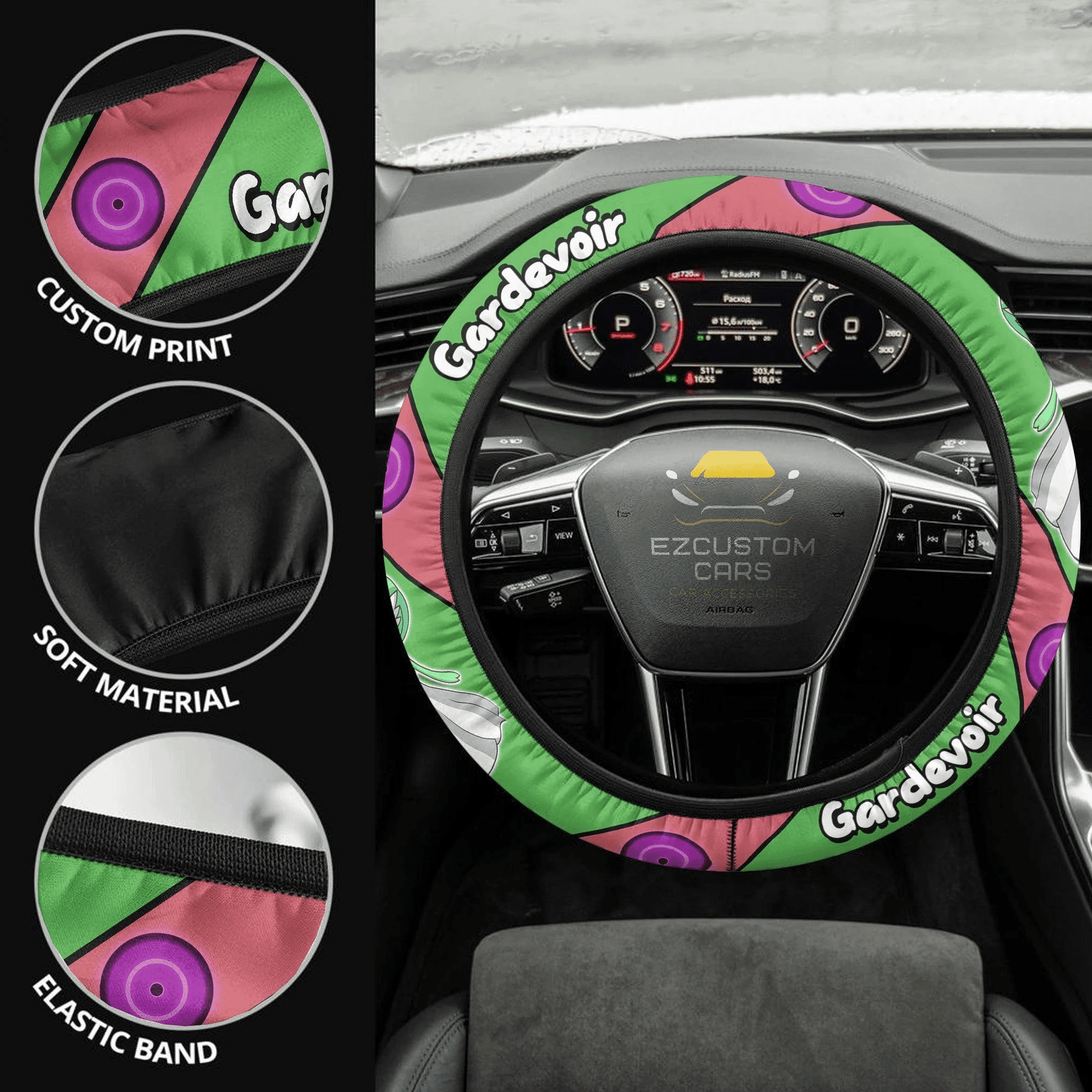 Gardevoir Pokemon Anime Steering Wheel Cover