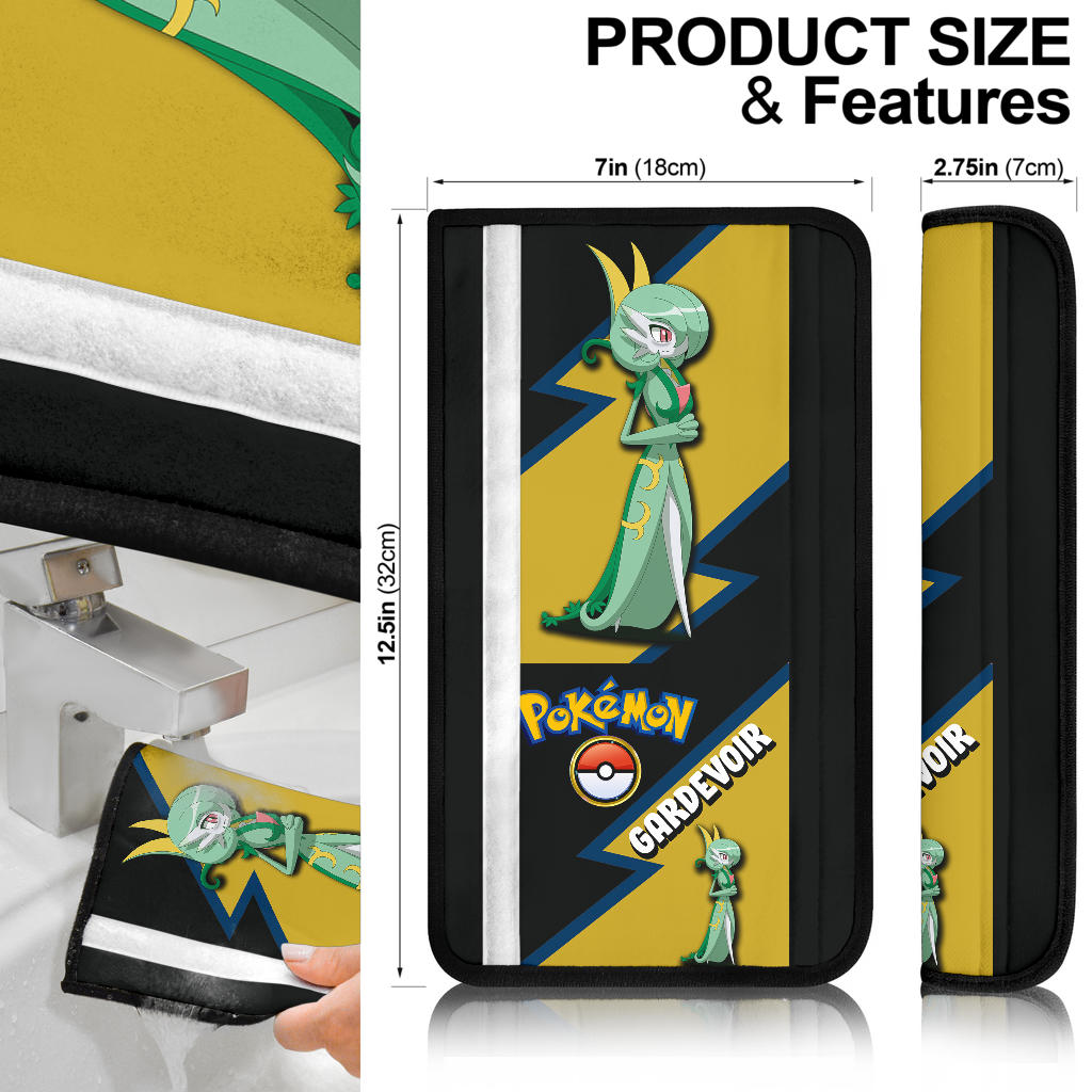 Gardevoir car seat belt covers Anime Custom Car Accessories