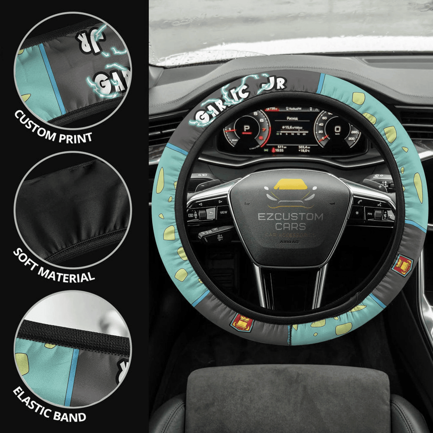 Garlic Jr Anime Steering Wheel Cover Custom Dragon Ball Anime Car Accessories