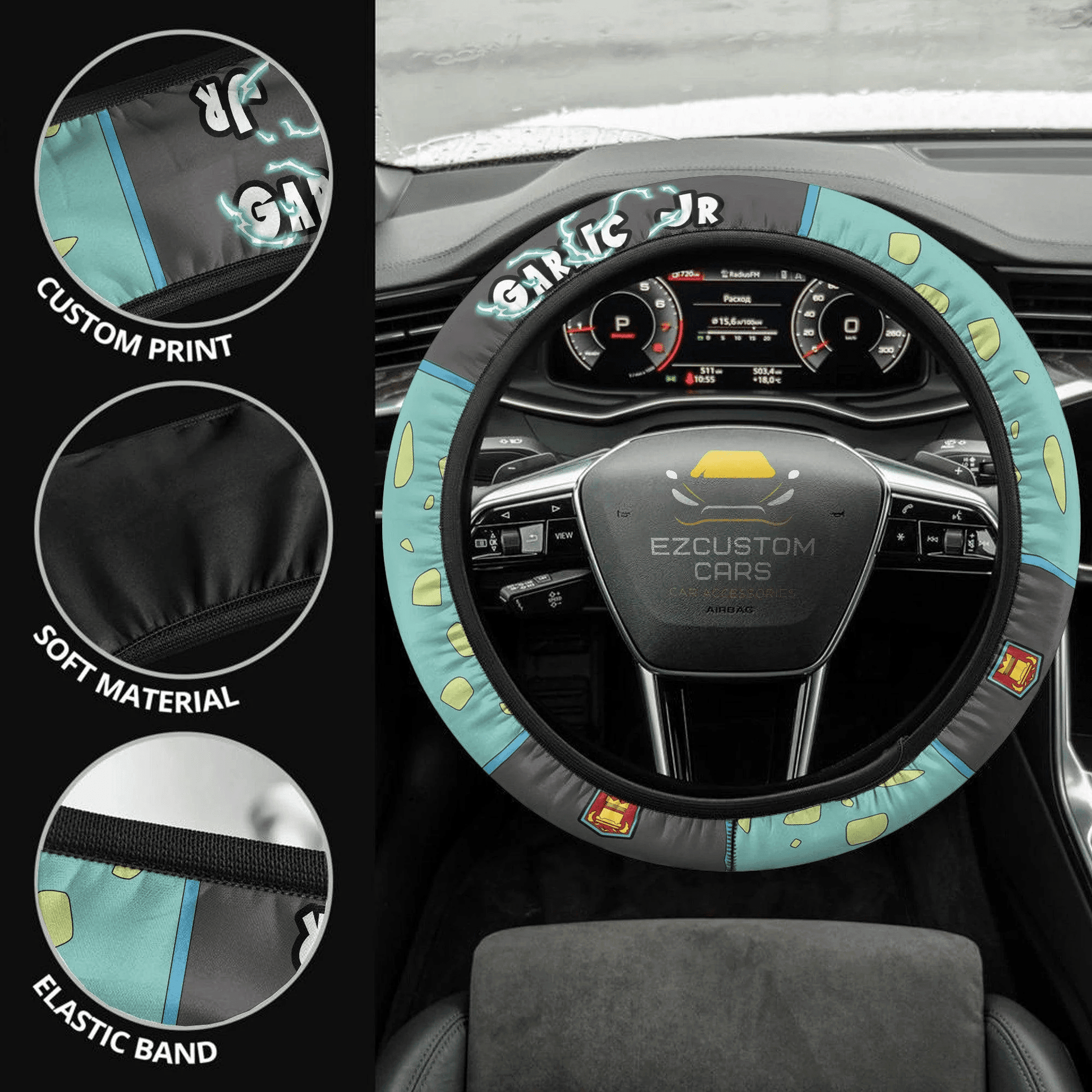 Garlic Jr Anime Steering Wheel Cover Custom Dragon Ball Anime Car Accessories