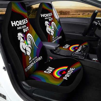 Gay Pride Car Seat Covers Custom Funny LGBT Car Accessories