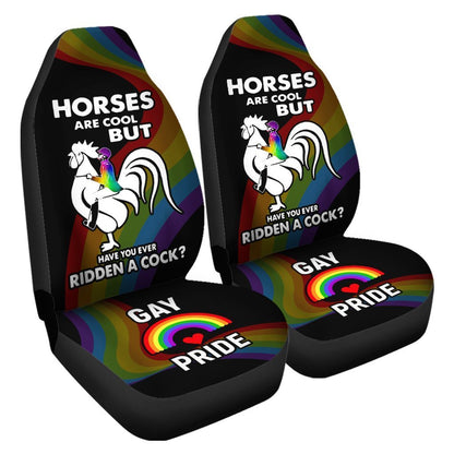 Gay Pride Car Seat Covers Custom Funny LGBT Car Accessories