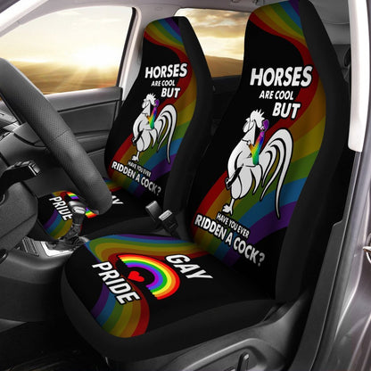 Gay Pride Car Seat Covers Custom Funny LGBT Car Accessories