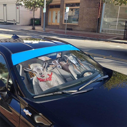 Gearhumans Geahuman 3D Goats Custom Car Auto Sunshade