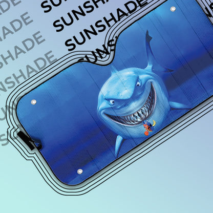 Gearrhumans 3D Bruce Shark Mouth Custom Sunshade