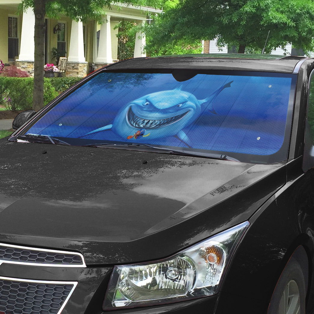 Gearrhumans 3D Bruce Shark Mouth Custom Sunshade