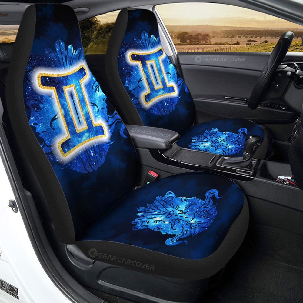 Gemini Car Seat Covers Custom Name Zodiac Car Accessories