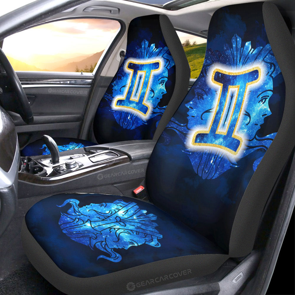 Gemini Car Seat Covers Custom Name Zodiac Car Accessories