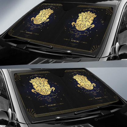 Gemini Car Sunshade Custom Zodiac Car Interior Accessories