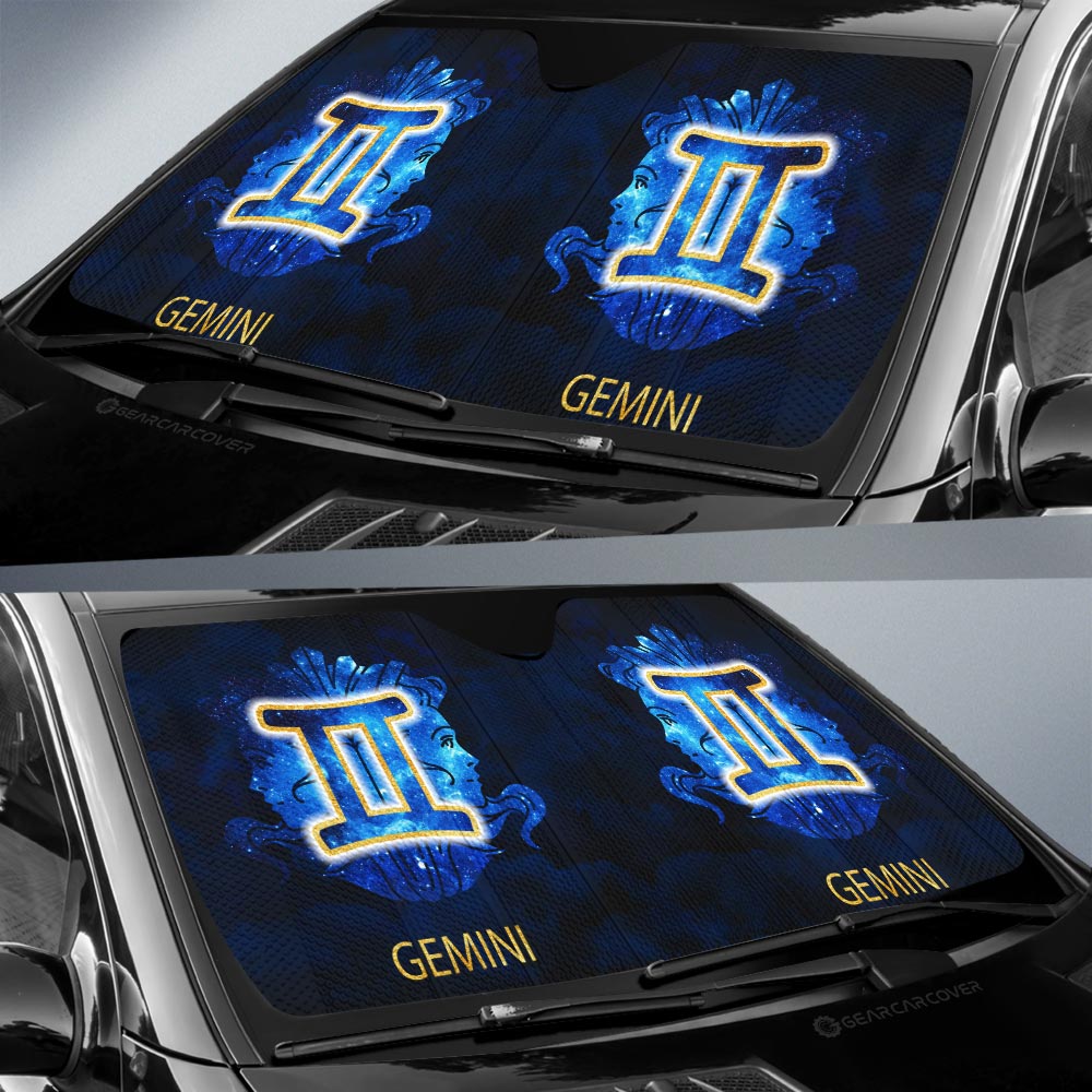 Gemini Car Sunshade Custom Zodiac Car Interior Accessories