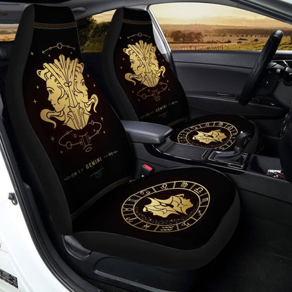 Gemini Horoscope Car Seat Covers Custom Birthday Gifts Car Accessories