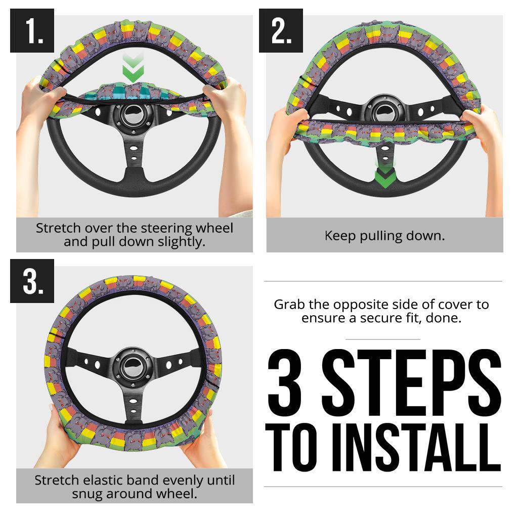 Gengar 2 Car Steering Wheel Cover