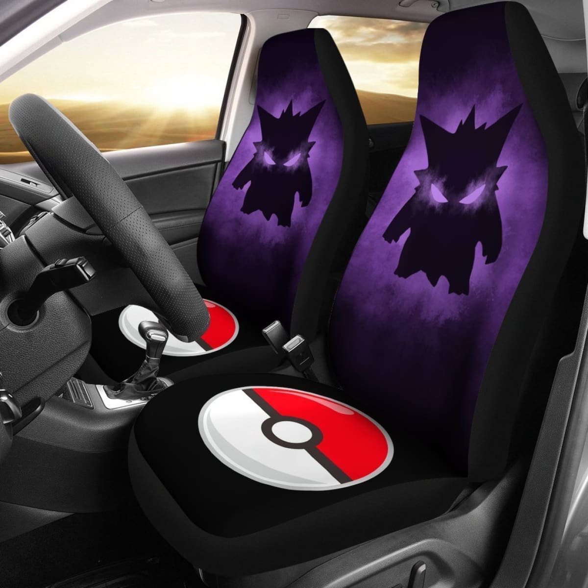 Gengar And Pokeball Car Seat Covers Nh07 Universal Fit 225721