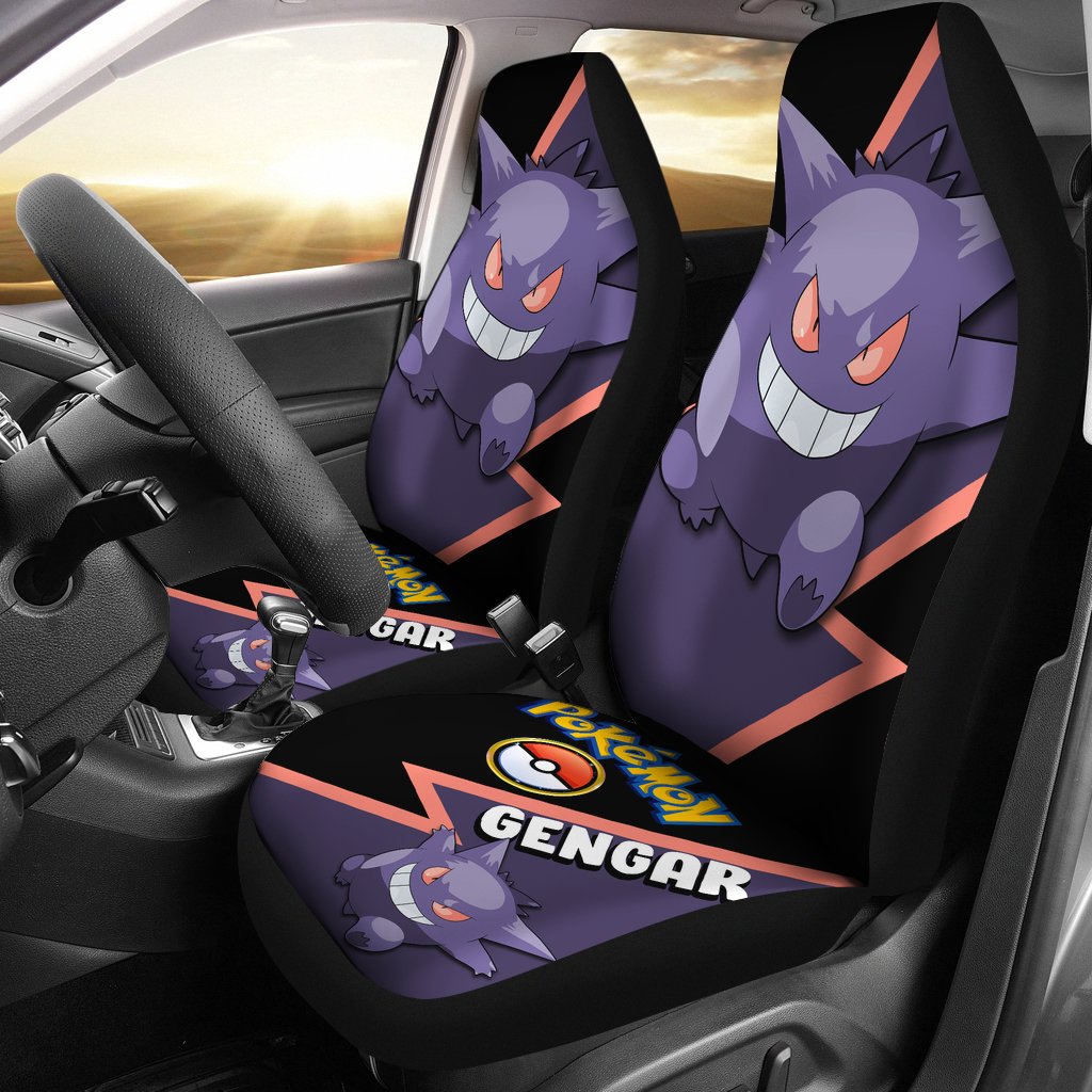 Gengar Car Seat Covers Custom Anime Pokemon Car Accessories