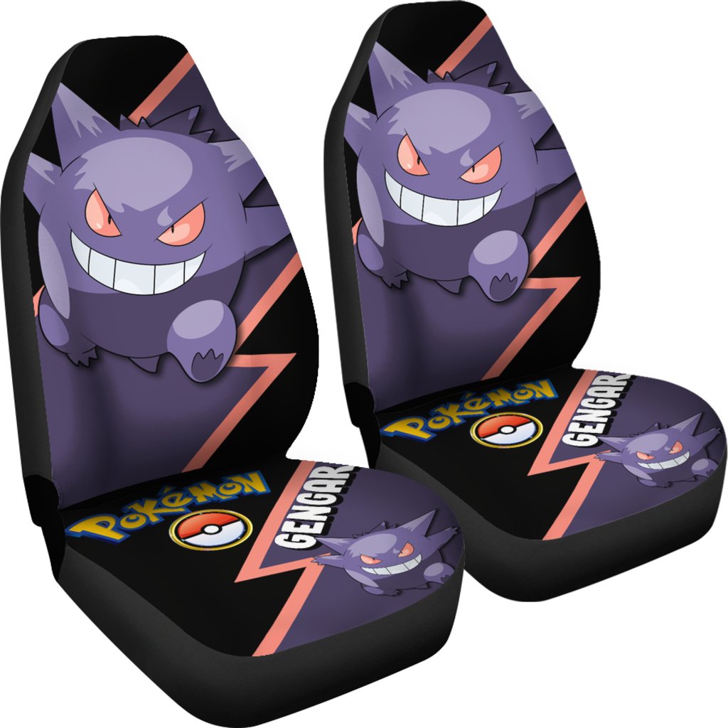 Gengar Car Seat Covers Custom Anime Pokemon Car Accessories