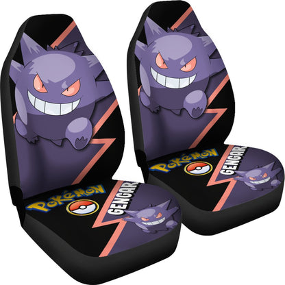 Gengar Car Seat Covers Custom Anime Pokemon Car Accessories
