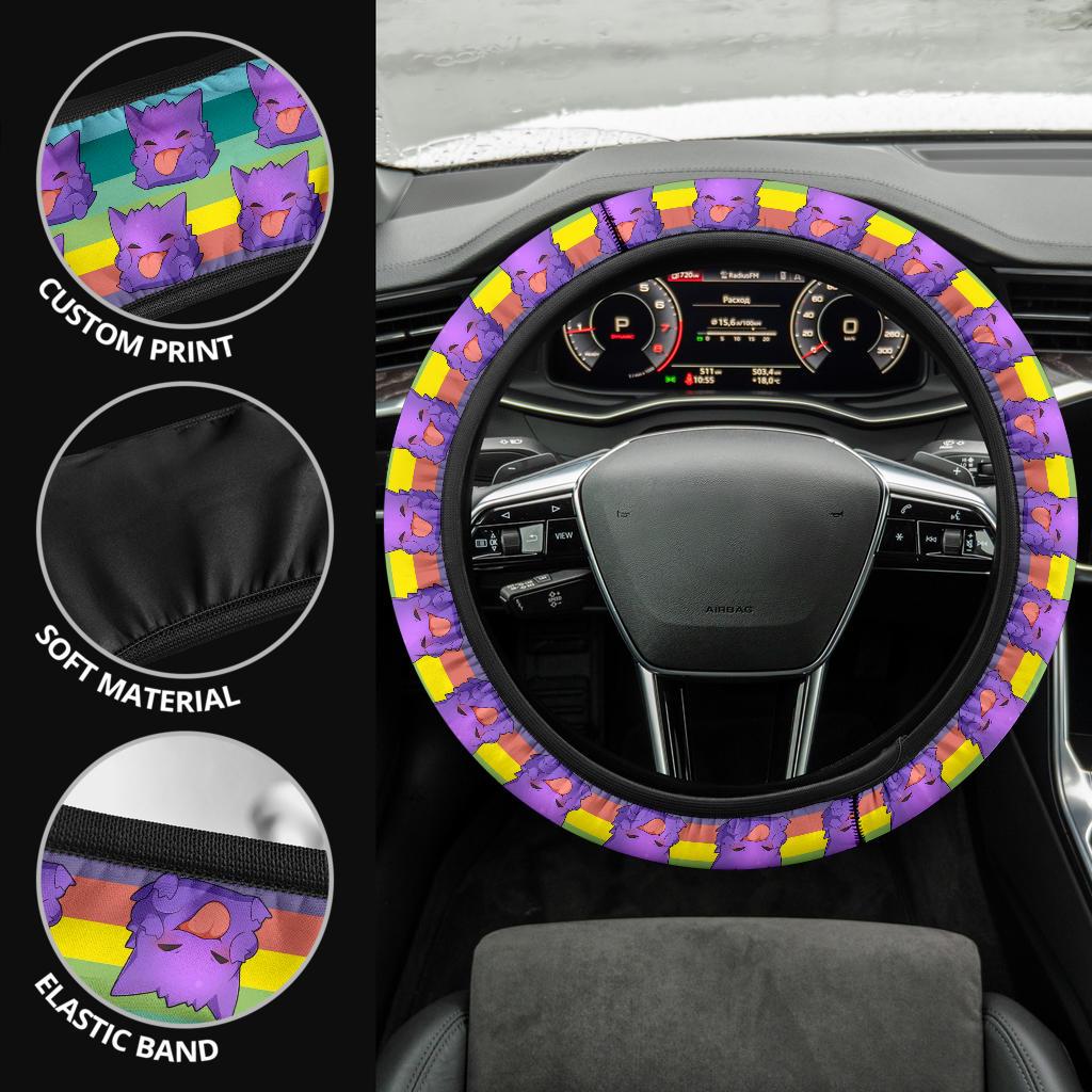 Gengar Car Steering Wheel Cover