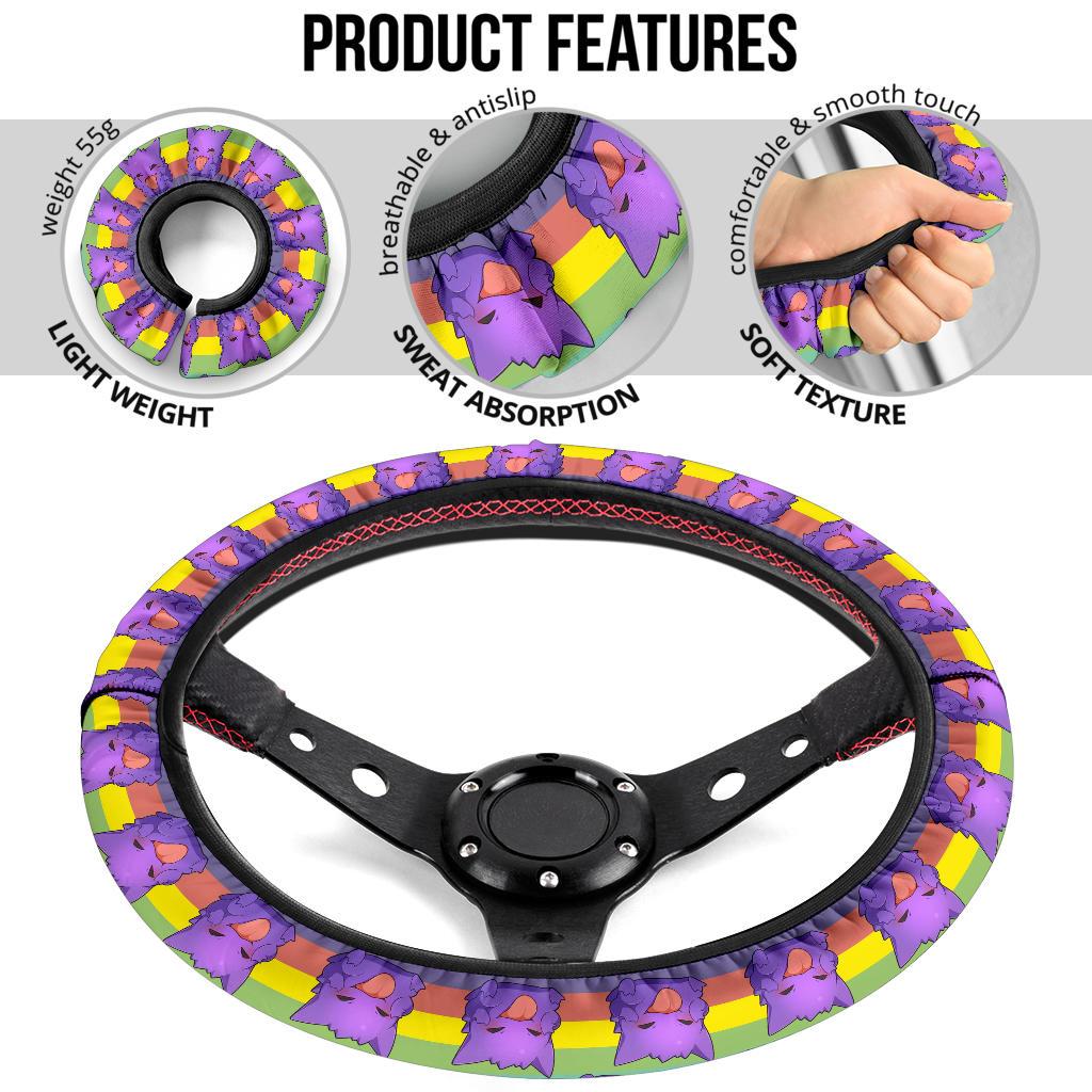 Gengar Car Steering Wheel Cover