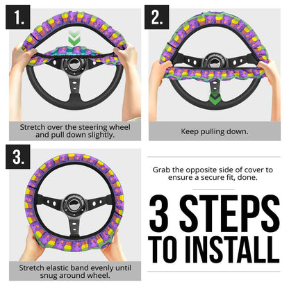 Gengar Car Steering Wheel Cover