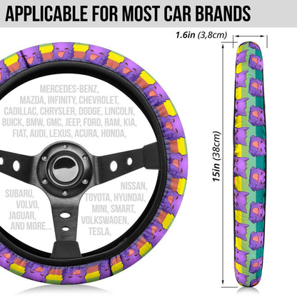 Gengar Car Steering Wheel Cover