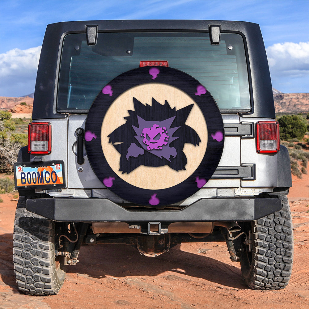 Gengar Evolution Ghost Jeep Car Spare Tire Cover