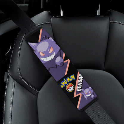 Gengar car seat belt covers Anime Custom Car Accessories
