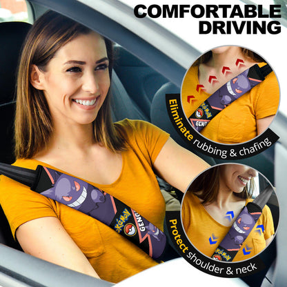 Gengar car seat belt covers Anime Custom Car Accessories