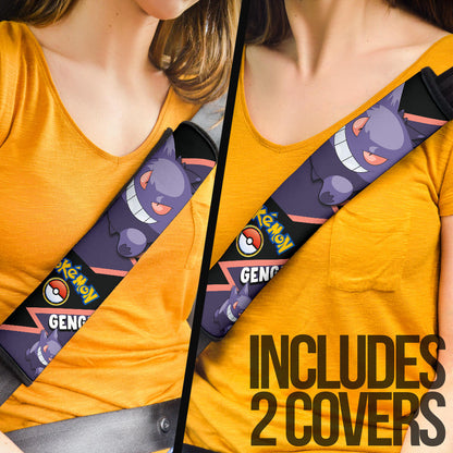 Gengar car seat belt covers Anime Custom Car Accessories