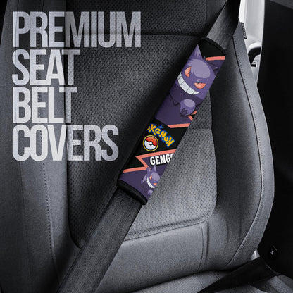 Gengar car seat belt covers Anime Custom Car Accessories