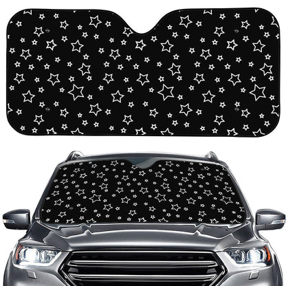 Geometric Star Pattern Print Car Windshield Sun Shade