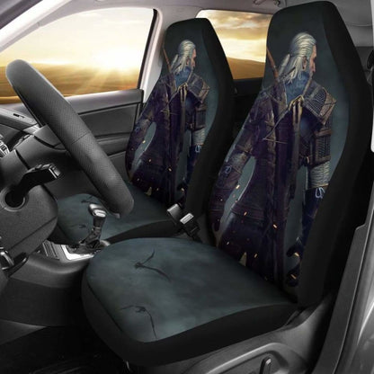 Geralt Car Seat Covers The Witcher 3: Wild Hunt Game Fan Gift Universal Fit 051012