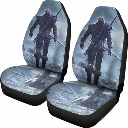 Geralt Car Seat Covers The Witcher 3: Wild Hunt Gaming 3D Universal Fit 051012