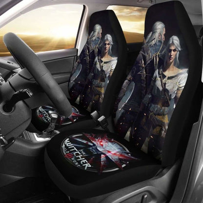 Geralt & Ciri Car Seat Covers The Witcher 3: Wild Hunt Game Universal Fit 051012