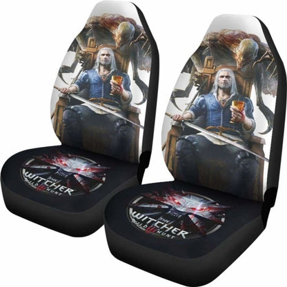 Geralt Logo The Witcher 3: Wild Hunt Car Seat Covers Game Universal Fit 051012