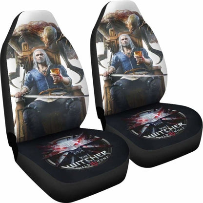 Geralt Logo The Witcher 3: Wild Hunt Car Seat Covers Game Universal Fit 051012