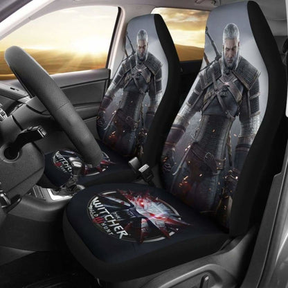 Geralt Logo The Witcher 3: Wild Hunt Game Car Seat Covers Universal Fit 051012