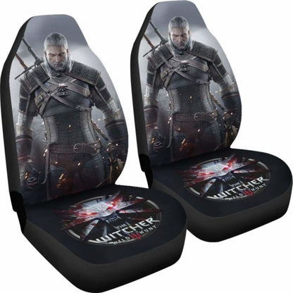 Geralt Logo The Witcher 3: Wild Hunt Game Car Seat Covers Universal Fit 051012