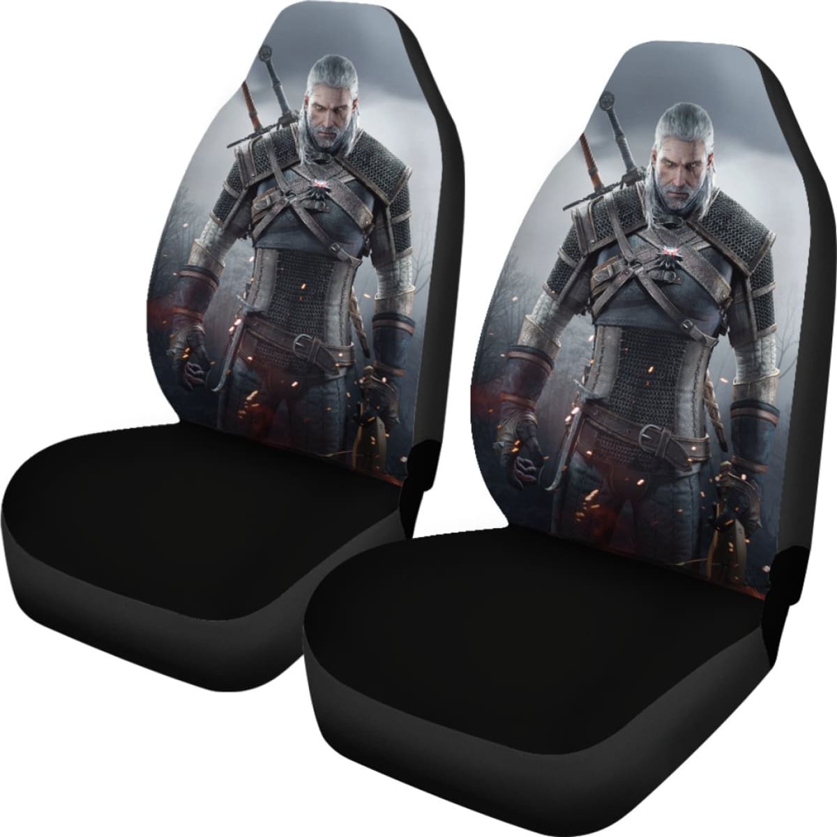 Geralt Of Rivia The Witcher Movie Seat Covers Amazing Best Gift Ideas 2020 Universal Fit 090505