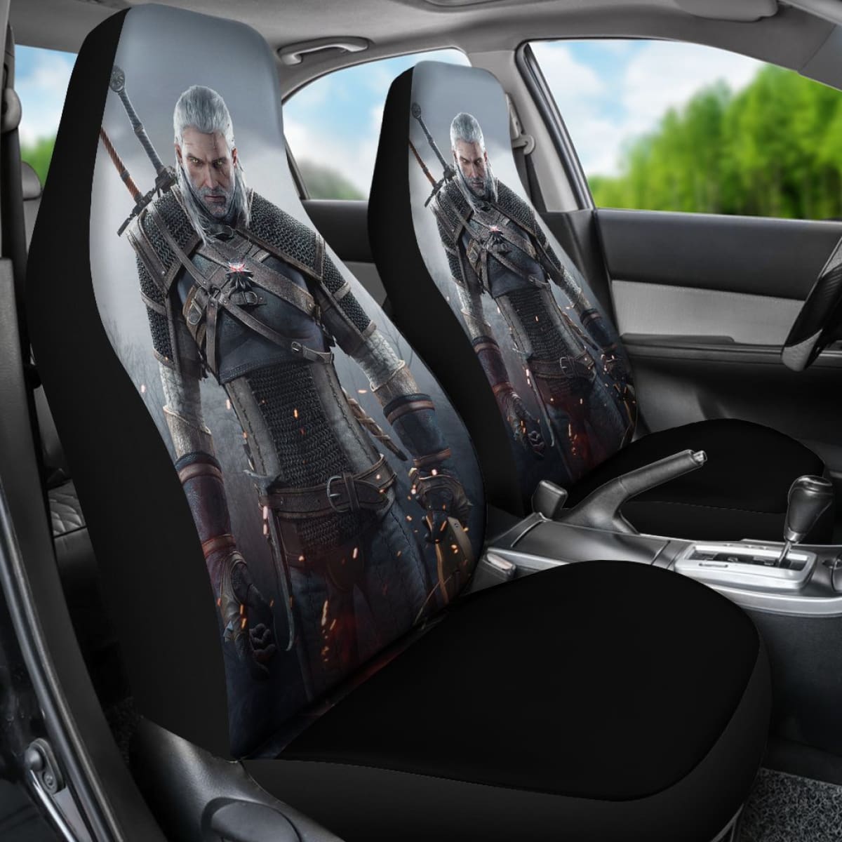 Geralt Of Rivia The Witcher Movie Seat Covers Amazing Best Gift Ideas 2020 Universal Fit 090505