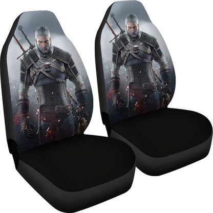 Geralt Of Rivia The Witcher Movie Seat Covers Amazing Best Gift Ideas 2020 Universal Fit 090505