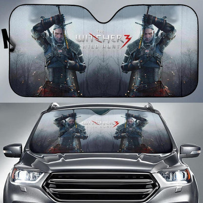 Geralt Of Rivia The Witcher Wild Hunt Auto Sun Shade Nh06 Universal Fit 111204
