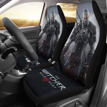 Geralt The Witcher 3: Wild Hunt Car Seat Covers Game Fan Gift Universal Fit 051012